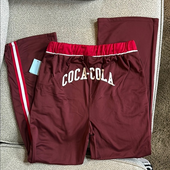 Coca-Cola Maroon Sweatpants - Picture 1 of 5